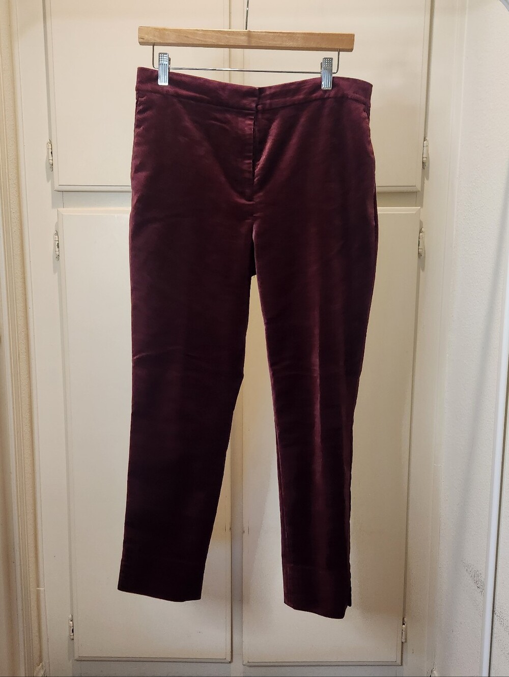 Ann taylor red velvet pants